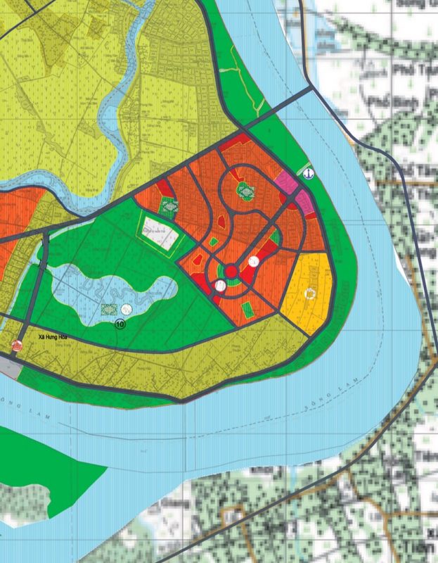 Vị trí của dự án ecopark vinh nghệ an
